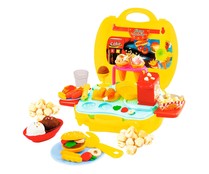 Maletín de pasta para moldear, 27 piezas y 5 sobres de 28 gramos, My snack dough case ONE TWO FUN ALCAMPO.