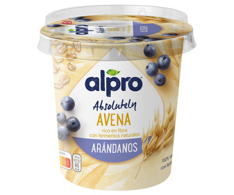 Especialidad de avena con fermentos naturales y arándanos ALPRO Absolutely 350 g. Especialidad de avena con fermentos naturales y arándanos ALPRO Absolutely 350 g.