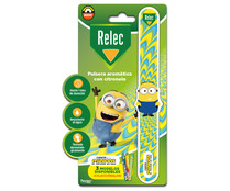 Pulsera aromática con citronela, repelente de mosquitos RELEC Minions.
