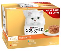 Alimento para gatos húmedo PURINA GOURMET 24 uds. x 85 g.
