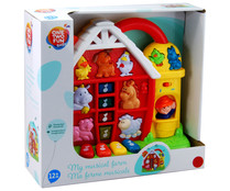 Tablero multiactividad con luces y sonidos Granja Musical ONE TWO FUN ALCAMPO Baby.