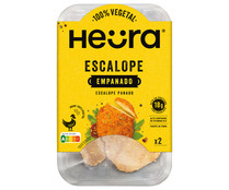 Escalope empanado a base de proteína de soja y trigo HEÜRA 2 x 110 g.