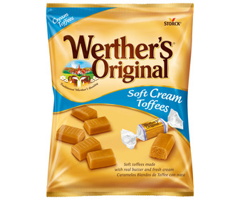 Caramelos blandos de toffe con nata 115 gramos Caramelos blandos de toffe con nata 115 gramos