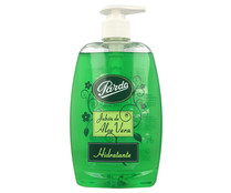 Jabón de manos líquido, hidratante y con aloe vera PARDO 500 ml.