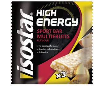 Barritas energéticas de multifrutas ISOSTAR High Energy, 3 uds x 150 g. Barritas energéticas de multifrutas ISOSTAR High Energy, 3 uds x 150 g.