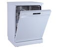 Lavavajillas HISENSE HS622E10W, capacidad 13 servicios, clasificación energética E, H: 84,5cm, A: 59,8cm, F: 60cm.