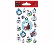 Pegatinas de figuras navideñas 16 unidades, DRAEGER.