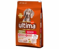 Comida  para perro adulto a base de pollo y arroz ÚLTIMA Senior Medium-Maxi Affinity 7,5 kilogr,
