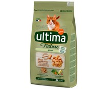 Pienso para gatos adultos a base de pollo, cereales y legumbres ULTIMA NATURE AFFINITY bolsa 1,25 kg.