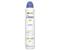 Desodorante en spray para mujer sin alcohol y protección antitranspirante hasta 48 horas DOVE Original 200 ml.