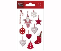 Pegatinas de accesorios navideños 10unidades, DRAEGER.