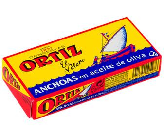 Filetes de anchoa en aceite de oliva ORTIZ 29 g. Filetes de anchoa en aceite de oliva ORTIZ 29 g.