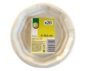 Platos llanos 16,5 centímetros 20 unidades Platos llanos 16,5 centímetros 20 unidades
