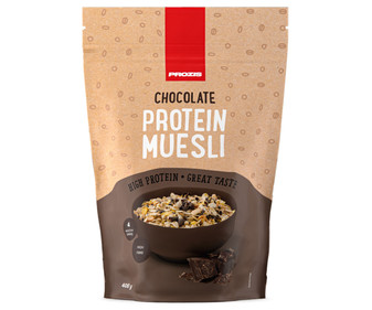 Cereales muesli con chocolate y extra de proteína PROZIS 400 g. Cereales muesli con chocolate y extra de proteína PROZIS 400 g.