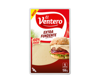 Queso de vaca en lonchas, extrafundente EL VENTERO 5 uds. 150 g. Queso de vaca en lonchas, extrafundente EL VENTERO 5 uds. 150 g.