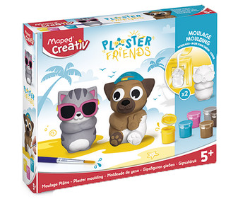 Moldeado de yeso Plaster Friends verano, MAPED Creativ. Moldeado de yeso Plaster Friends verano, MAPED Creativ.