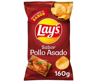 Patatas fritas sabor pollo asado LAY´S 160 g. Patatas fritas sabor pollo asado LAY´S 160 g.