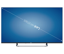 Televisión 109,22 cm (43") LED QILIVE Q43UA221B 4K, SMART TV, WIFI, BLUETOOTH, TDT T2, USB reproductor, 3HDMI, 60HZ.