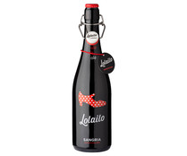 Sangria roja con aromas cítricos y notas de frutos rojos LOLAILO Sofisticada botella de 75 cl.