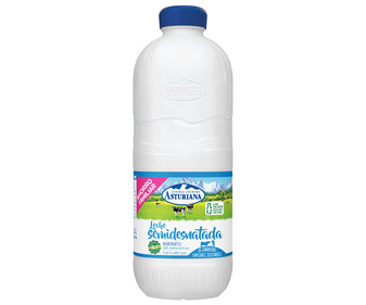 Leche semidesnatada de vaca, de origen española CENTRAL LECHERA ASTURIANA 2.2 l. Leche semidesnatada de vaca, de origen española CENTRAL LECHERA ASTURIANA 2.2 l.