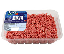 Bandeja de preparado de carne picada mixta (vacuno-cerdo), elaborada sin gluten ROLER 800 g.