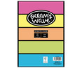 Folios de 5 colores flúor Din A4 80g, 100 hojas (20 hojas por color) OCEAN'S WAVE.