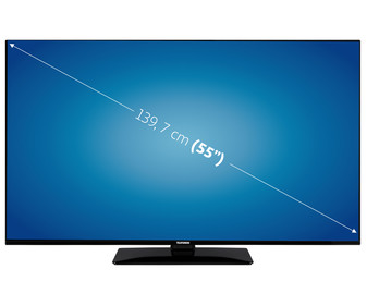 Televisión 139,7 cm (55") LED TELEFUNKEN 55DTAQ622 4K, HDR 10, SMART TV, WIFI, BLUETOOTH, TDT T2, USB reproductor y grabador, 3HDMI, 1800HZ.