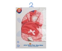 Conjunto de ropa para muñecos bebé de hasta 30cm, modelos surtidos, ONE TWO FUN ALCAMPO.