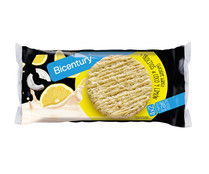 Tortitas de chocolate blanco y trocitos de coco y limón 4x2 BICENTURY 139 g.