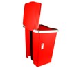 Cubo de basura con pedal capacidad 20 litros rojo Millenium TATAY