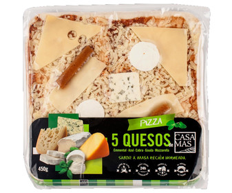 Pizza 5 quesos 450 gr Pizza 5 quesos 450 gr