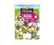 Verduras para microondas al vapor (coliflor, brócoli y zanahoria) FLORETTE 275 g.