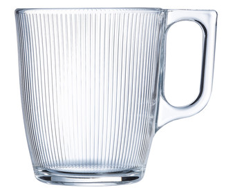 Taza mug de vidrio, 25 cl, LUMINARC Stripy. Taza mug de vidrio, 25 cl, LUMINARC Stripy.