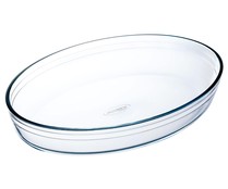 Fuente oval de 39x27 centímetros fabricada en cristal ARCUISINE.