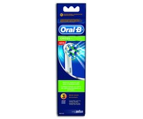Pack de 3 recambios de cepillo dental eléctrico ORAL-B Cross Action EB50-3.