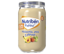Potitos® de fruta (melocotón, pera y plátano), a partir de 6 meses NUTRIBÉN 235 g.