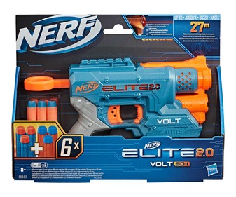 Lanzador Elite 2.0 Volt Sd-1 y 6 dardos incluidos, NERF. Lanzador Elite 2.0 Volt Sd-1 y 6 dardos incluidos, NERF.