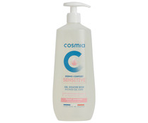 Gel para baño o  ducha, especial pieles sensibles COSMIA Dermo confort sensitive 750 ml.
