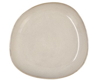 Plato hondo irregular fabricado en gres, 20,5x19,5 cm, color blanco, Ikonik BIDASOA. Plato hondo irregular fabricado en gres, 20,5x19,5 cm, color blanco, Ikonik BIDASOA.