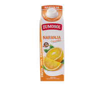 Zumo de naranja exprimido con pulpa ZUMOSOL 1 l.