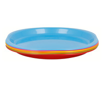 Set de 6 platos de plástico, STOR Picnic.