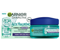Crema de noche jelly con acción hidratante, para todo tipo de pieles GARNIER Skin active 50 ml.