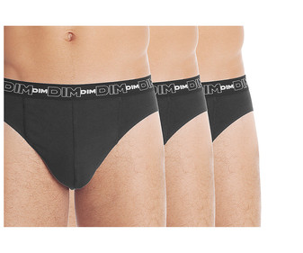 Lote de 3 calzoncillos slip de algodón para hombre DIM Cotton Stretch, talla XXL. Lote de 3 calzoncillos slip de algodón para hombre DIM Cotton Stretch, talla XXL.