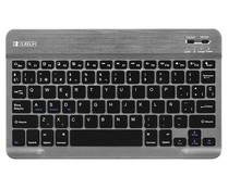 Teclado Bluetooth SUBBLIM SMART BT KEYBOARD gris, diseño Slim, batería de litio, conector Micro-USB.