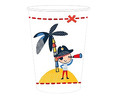 Pack de 10 vasos desechables, modelo de pirata, 25cl, ACTUEL.