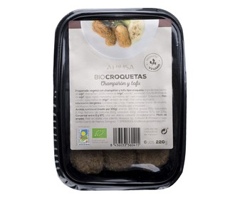 Croquetas de champiñón ecológico y tofu BIOSURYA 220 g.