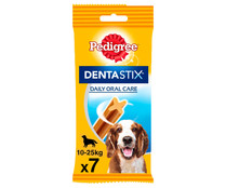 Snack dental para perros de raza mediana PEDIGREE DENTASTIX 7 uds. 180 g.