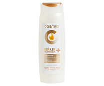 Champú nutritivo y reparador para cabellos secos o dañados COSMIA Repair technique+ 400 ml.