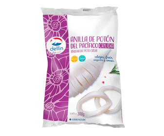 Anilla de potón del pacífico, cruda y ultracongelada DELFÍN 300 g. Anilla de potón del pacífico, cruda y ultracongelada DELFÍN 300 g.