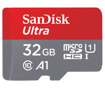 Tarjeta de memoria SANDISK Ultra MicroSDHC 32GB, hasta 800MB/s, clase 10. Tarjeta de memoria SANDISK Ultra MicroSDHC 32GB, hasta 800MB/s, clase 10.